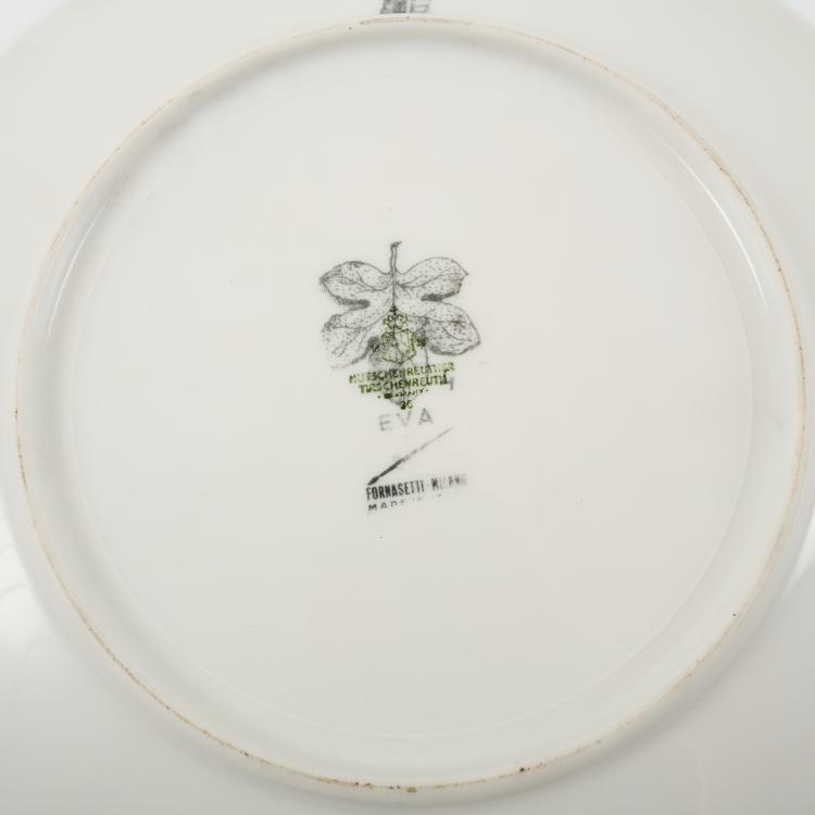 Bild 5 zu Objekt, Zw&ouml;lf Teller 'Eva', 1954, Piero Fornasetti, Fornasetti, Mailand, 166A 96