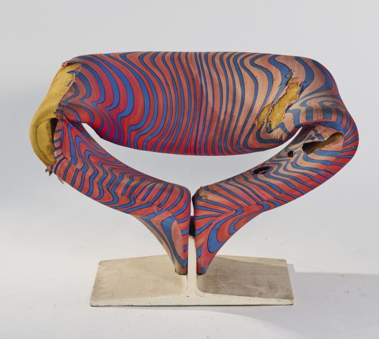 Hauptbild zu Objekt, 'Ribbon' lounge chair, 1966, Pierre Paulin, Artifort, Maastricht, 167B 548