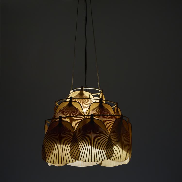 Bild 10 zu Objekt, 'Ju-Ku' ceiling light from the 'Uchiwa' series, 1973, Ingo Maurer, Maurer, Ingo, Design M, M&uuml;nchen, 166A 160