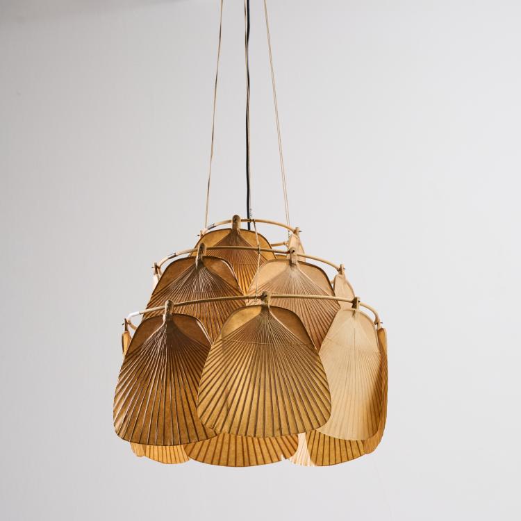 Bild 13 zu Objekt, 'Ju-Ku' ceiling light from the 'Uchiwa' series, 1973, Ingo Maurer, Maurer, Ingo, Design M, M&uuml;nchen, 166A 160