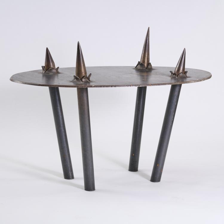 Hauptbild zu Objekt, Unique 'Spikes' desk, c. 1990, Mark H&uuml;bner, H&uuml;bner, Mark, 166A 174