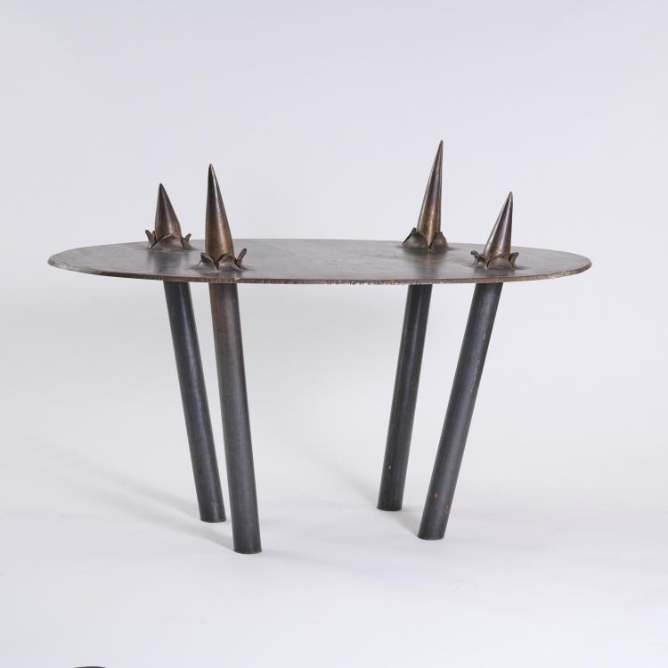 Bild 1 zu Objekt, Unique 'Spikes' desk, c. 1990, Mark H&uuml;bner, H&uuml;bner, Mark, 166A 174