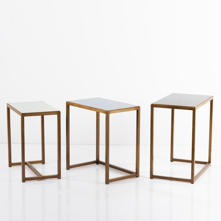 Bild 2 zu Objekt, 3 nesting tables, 1960s, Egon Eiermann, Wilde & Spieth, Esslingen (zugeschrieben/attributed), 166A 83