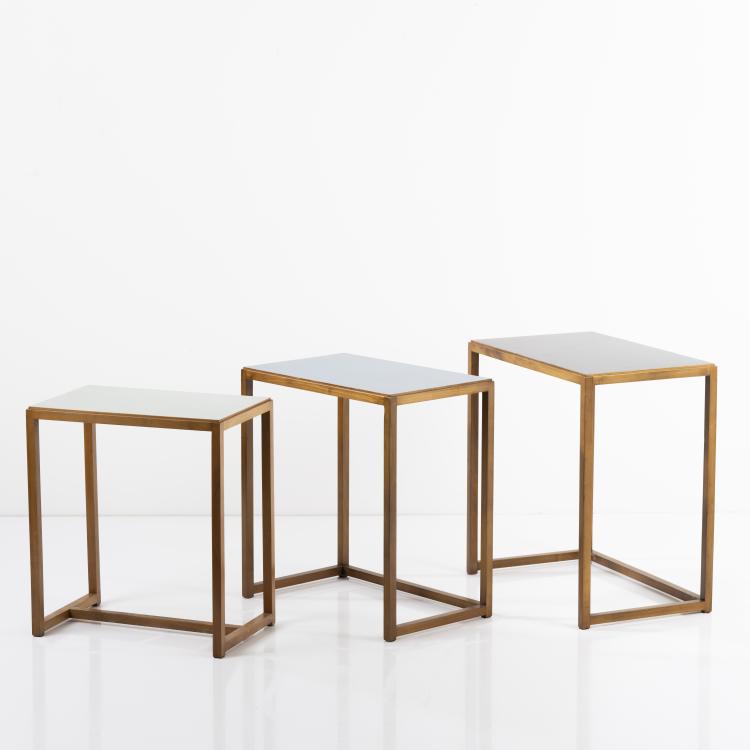 Bild 3 zu Objekt, 3 nesting tables, 1960s, Egon Eiermann, Wilde & Spieth, Esslingen (zugeschrieben/attributed), 166A 83