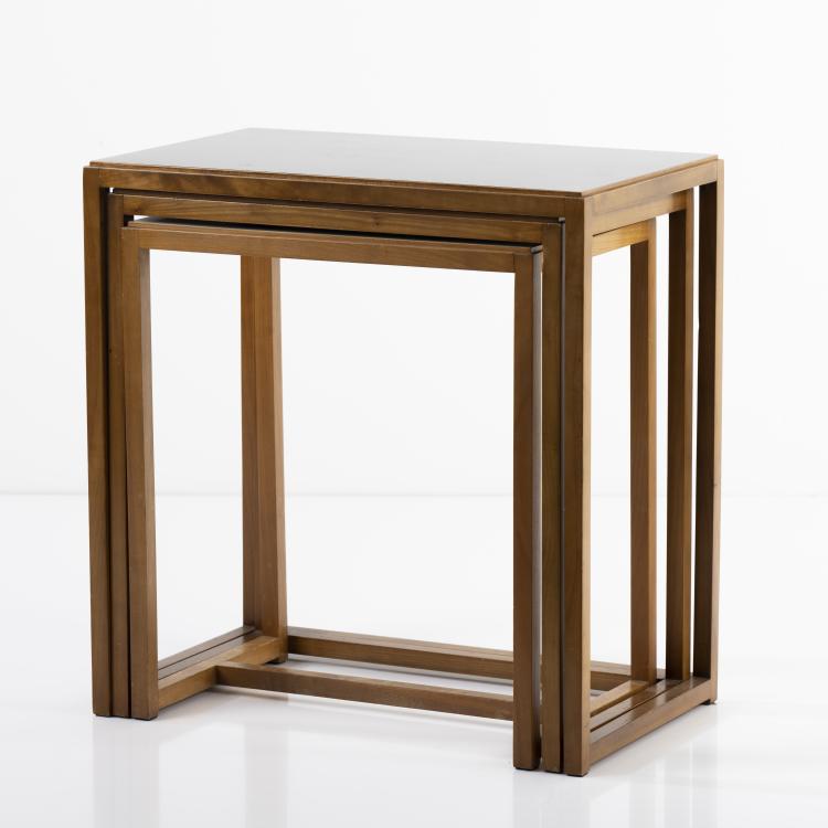 Bild 6 zu Objekt, 3 nesting tables, 1960s, Egon Eiermann, Wilde & Spieth, Esslingen (zugeschrieben/attributed), 166A 83