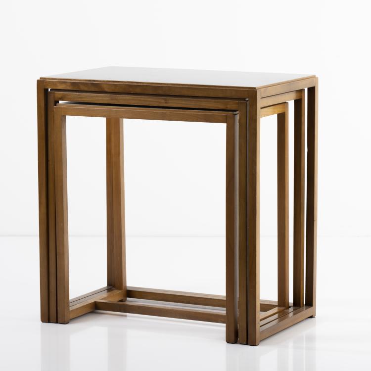 Bild 7 zu Objekt, 3 nesting tables, 1960s, Egon Eiermann, Wilde & Spieth, Esslingen (zugeschrieben/attributed), 166A 83