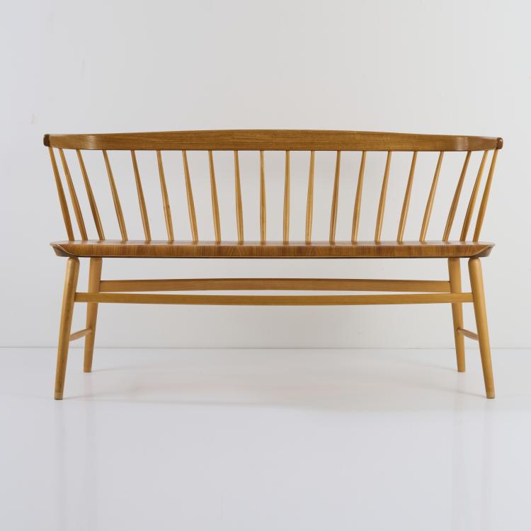 Bild 2 zu Objekt, 'Florett Nr. 150' bench, c. 1955, Ebbe Wigell, Br&ouml;derna Wigells Stolfabrik AB, Malmb&auml;ck, 167B 495