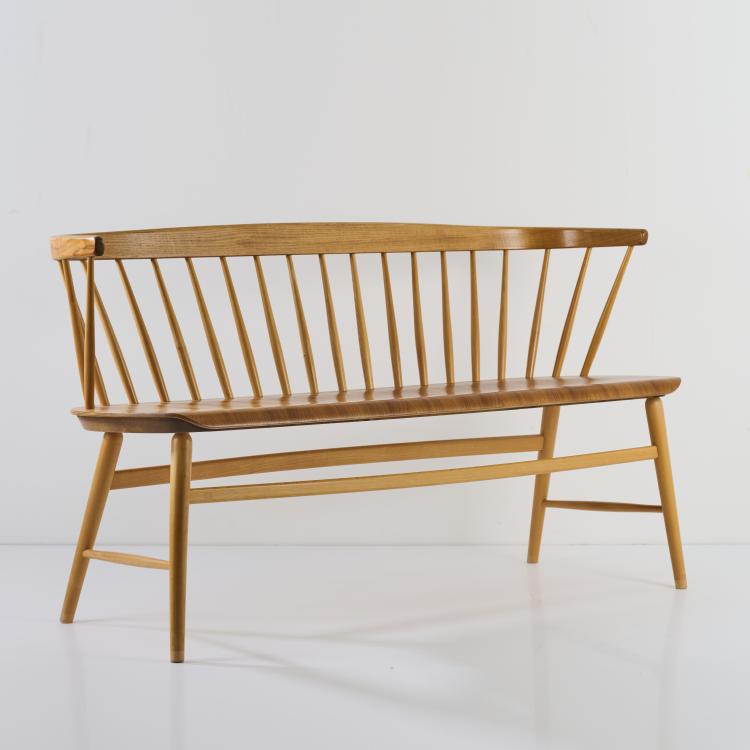 Bild 3 zu Objekt, 'Florett Nr. 150' bench, c. 1955, Ebbe Wigell, Br&ouml;derna Wigells Stolfabrik AB, Malmb&auml;ck, 167B 495