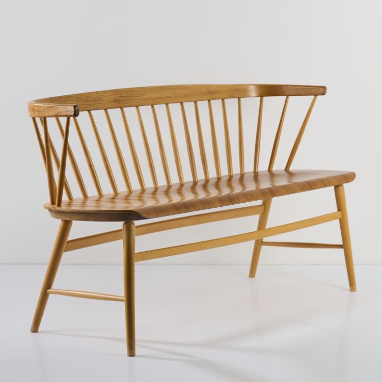 Bild 5 zu Objekt, 'Florett Nr. 150' bench, c. 1955, Ebbe Wigell, Br&ouml;derna Wigells Stolfabrik AB, Malmb&auml;ck, 167B 495