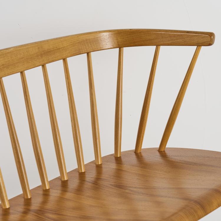 Bild 9 zu Objekt, 'Florett Nr. 150' bench, c. 1955, Ebbe Wigell, Br&ouml;derna Wigells Stolfabrik AB, Malmb&auml;ck, 167B 495