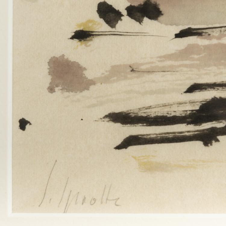 Bild 2 zu Objekt, Landscape depiction, around 1970s, Siegward Sprotte, 166B 335