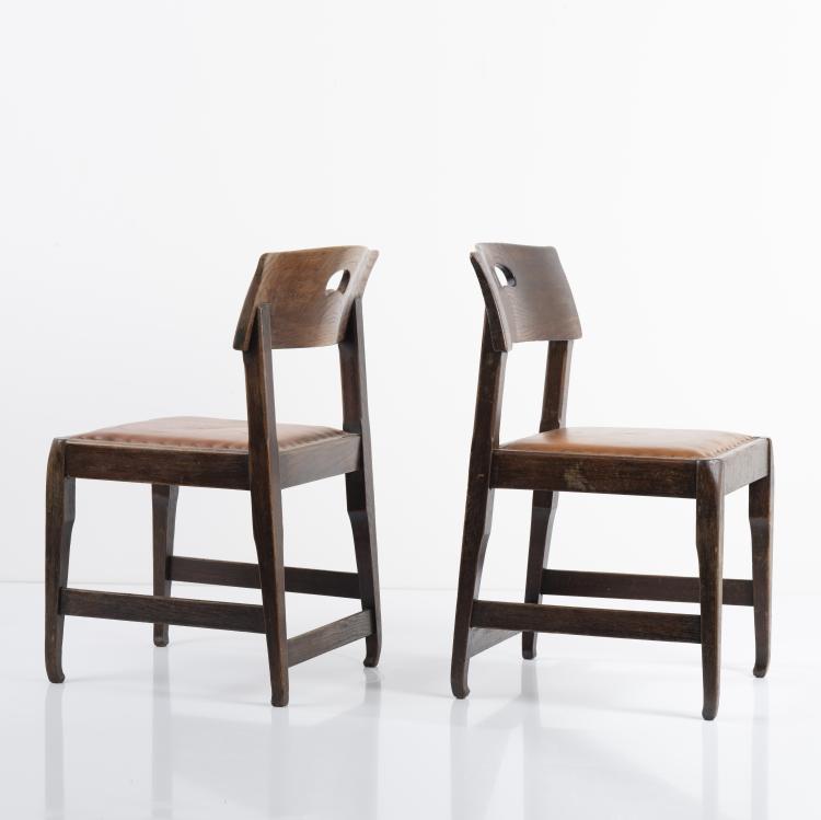 Bild 1 zu Objekt, Zwei St&uuml;hle, 1902, Richard Riemerschmid, Dresdner Werkst&auml;tten, Hellerau, 166A 35