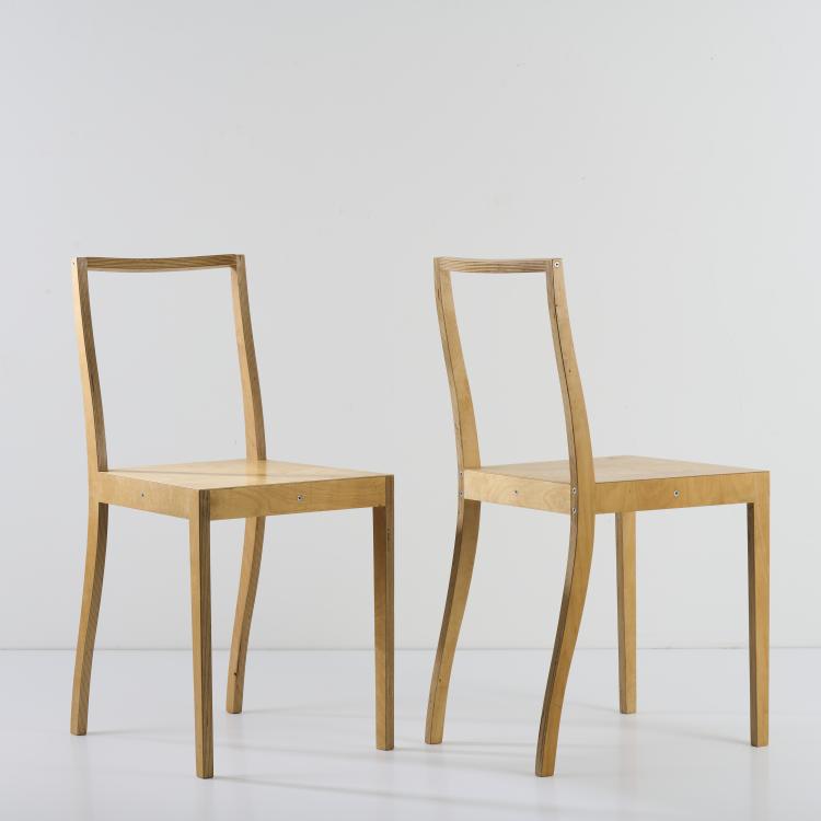 Hauptbild zu Objekt, Two 'Ply-Chair' chairs, 1988, Jasper Morrison, Vitra Design, Weil am Rhein, 167B 580