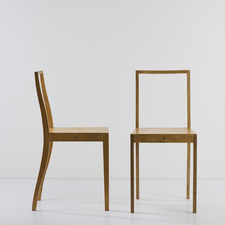 Bild 2 zu Objekt, Two 'Ply-Chair' chairs, 1988, Jasper Morrison, Vitra Design, Weil am Rhein, 167B 580