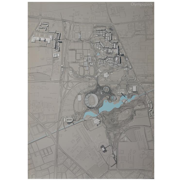 Hauptbild zu Objekt, Informationsgraphik 'Olympiapark M&uuml;nchen', 1970, Otl Aicher, 166B 285