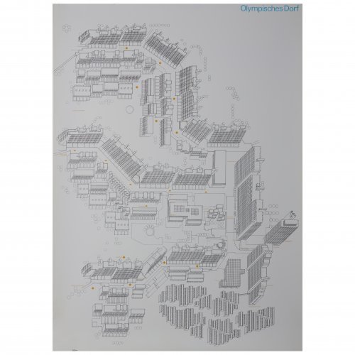 Informationsgraphik 'Olympisches Dorf', 1971
