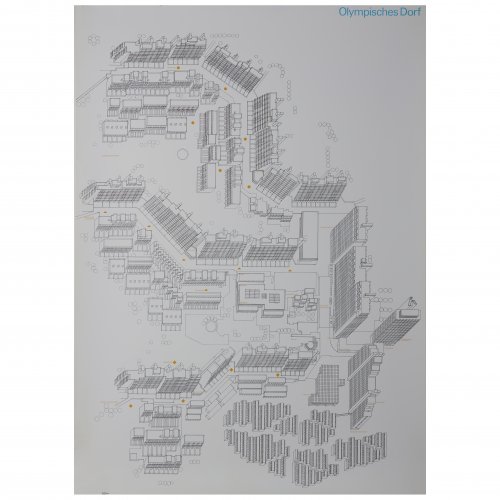 Informationsgraphik 'Olympisches Dorf', 1971