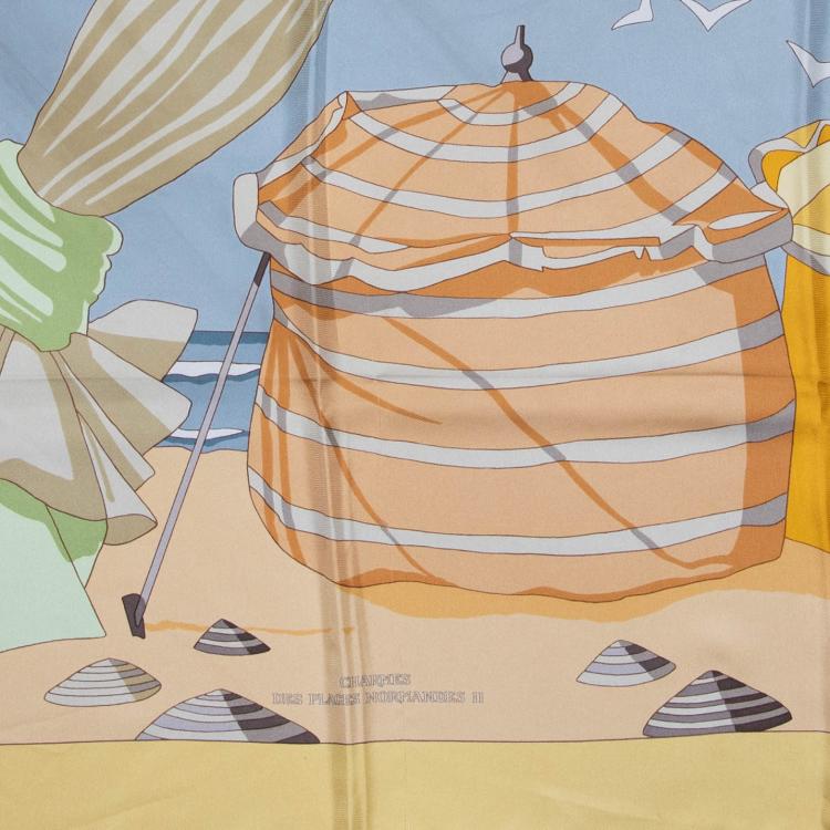 Bild 1 zu Objekt, 'Charmes des Plages Normandes II' scarf, 2002, Lo&iuml;c Dubigeon, Herm&egrave;s, Paris, 166D 554
