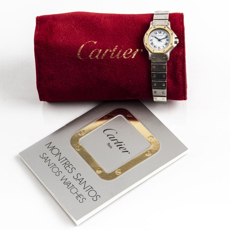 Bild 3 zu Objekt, Damenuhr 'Santos Octagon', um 1990, Cartier, Paris, 166D 603