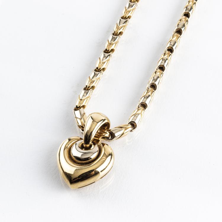 Bild 1 zu Objekt, Collier 'Double Heart', 2000er Jahre, Bulgari, Rom, 166D 572