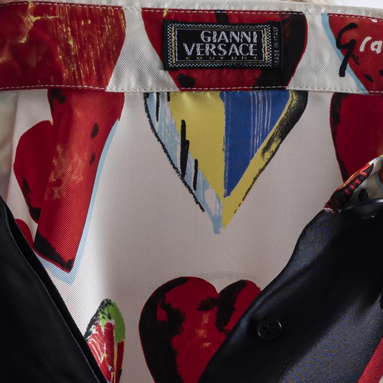 Bild 2 zu Objekt, Seidenbluse mit Herzen, um 1990, Versace Couture, Gianni, Mailand, 166D 564