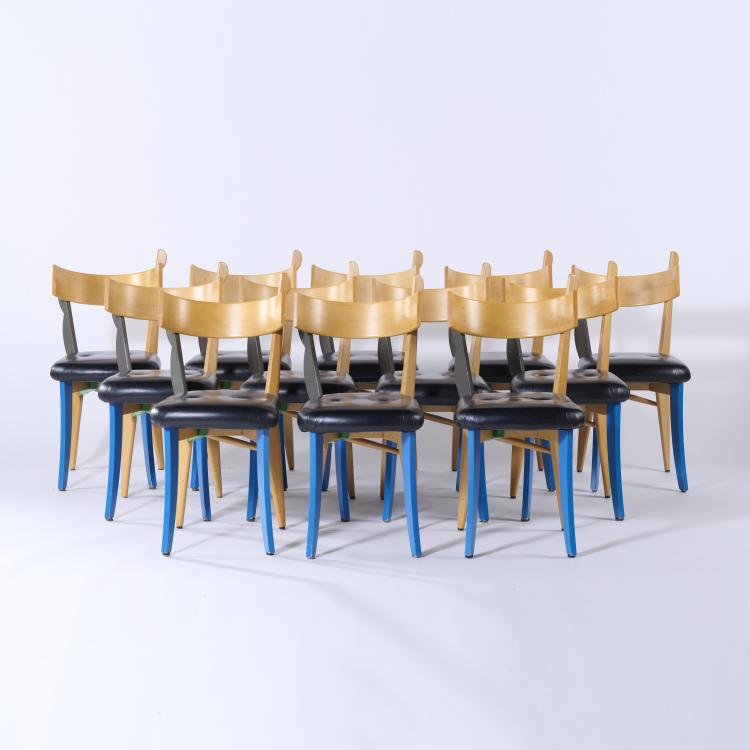 Hauptbild zu Objekt, 12 'Quasi Modo' chairs, 1990s, Anthologie Quartett, Bad Essen, 166A 162