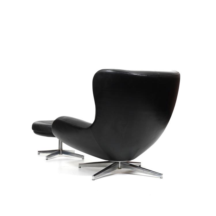Bild 3 zu Objekt, Lounge chair 'ML 214' with ottoman, 1960s, Illum Wikkels&oslash;, Laursen, Mikael, D&auml;nemark, 166A 138