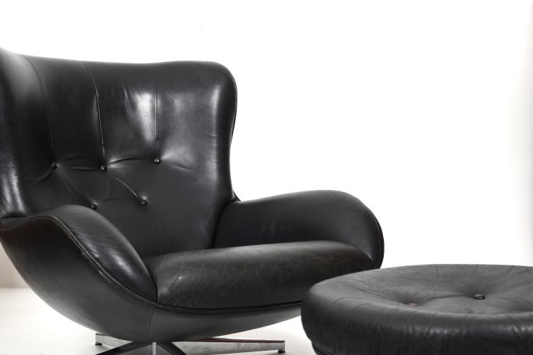 Bild 4 zu Objekt, Lounge chair 'ML 214' with ottoman, 1960s, Illum Wikkels&oslash;, Laursen, Mikael, D&auml;nemark, 166A 138