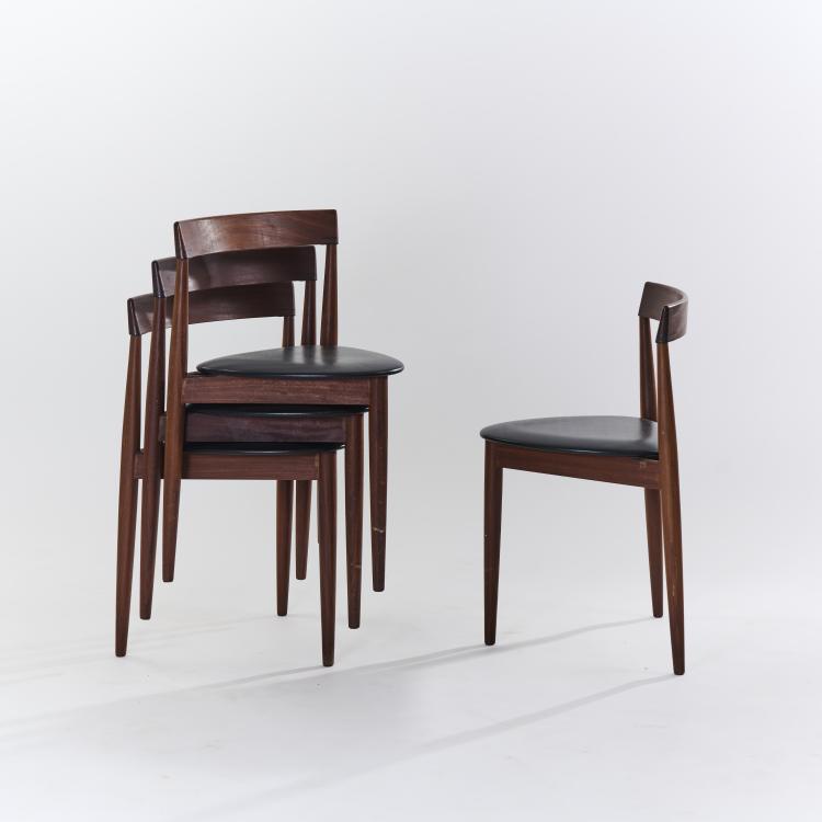 Bild 1 zu Objekt, Table with four chairs, 1962, Hans Olsen, Frem R&oslash;jle M&oslash;belfabrik, 167B 506