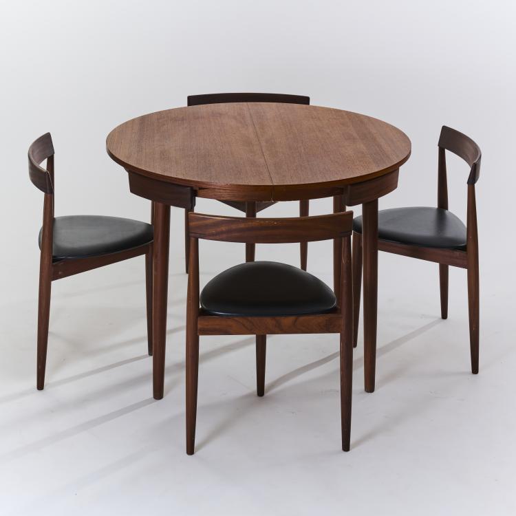 Bild 3 zu Objekt, Table with four chairs, 1962, Hans Olsen, Frem R&oslash;jle M&oslash;belfabrik, 167B 506