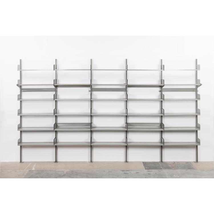 Hauptbild zu Objekt, Shelving system, 1959, Ferdinand Kramer, Ronninger Stahlbau, Hamm, 166A 79