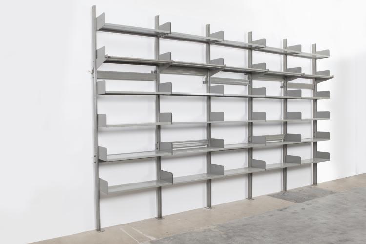 Bild 1 zu Objekt, Shelving system, 1959, Ferdinand Kramer, Ronninger Stahlbau, Hamm, 166A 79