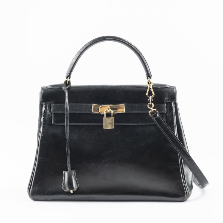 Hauptbild zu Objekt, Handtasche 'Kelly Bag 28', wohl 1959, Herm&egrave;s, Paris, 166D 567