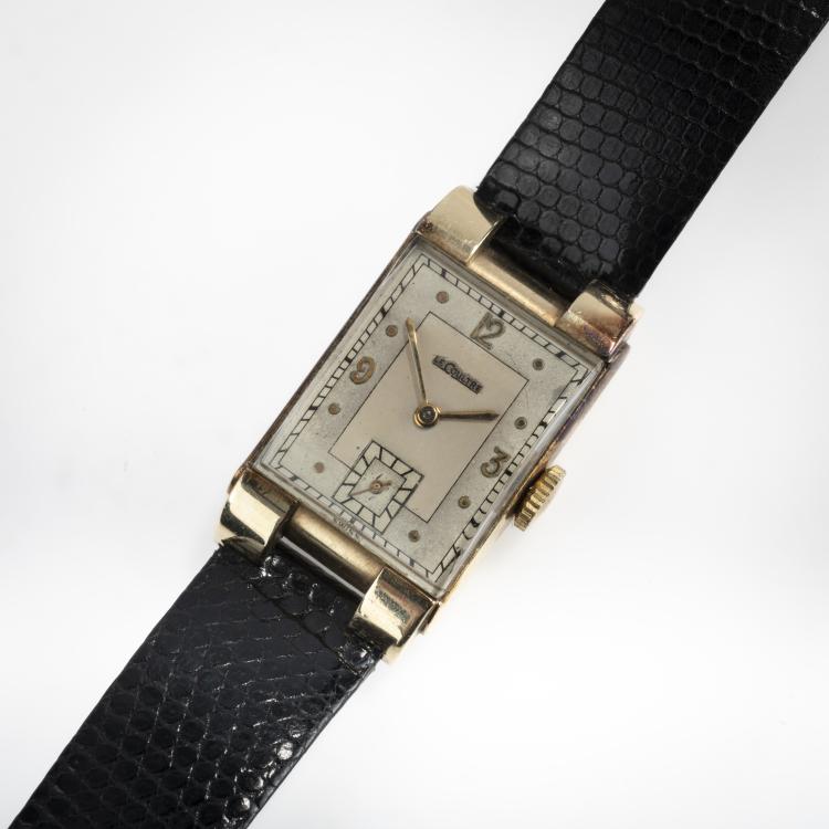 Hauptbild zu Objekt, 'Tank' wristwatch, 1950s, Jaeger LeCoultre, Le Sentier, 166D 609