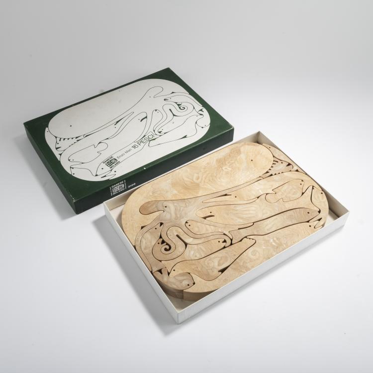 Hauptbild zu Objekt, Puzzle '16 Pesci - model 3106A', 1973, Enzo Mari, Danese, Mailand, 167A 154