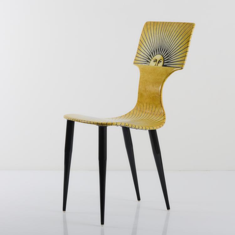 Hauptbild zu Objekt, 'Sole' chair, 1950s, Piero Fornasetti, Fornasetti, Mailand, 166A 95