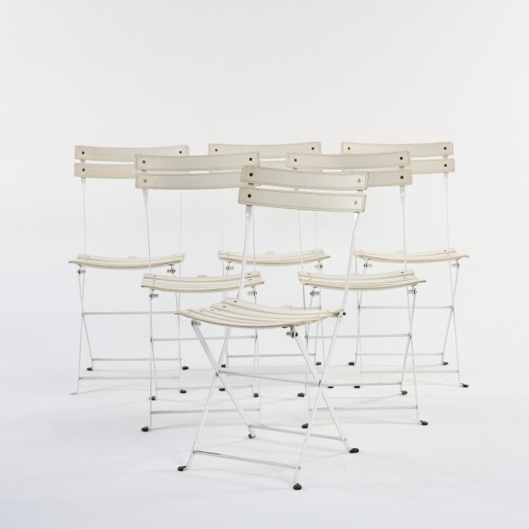 Hauptbild zu Objekt, Sechs Klappst&uuml;hle 'Celestina', 1978, Marco Zanuso, Zanotta, Nova Milanese, 167A 285