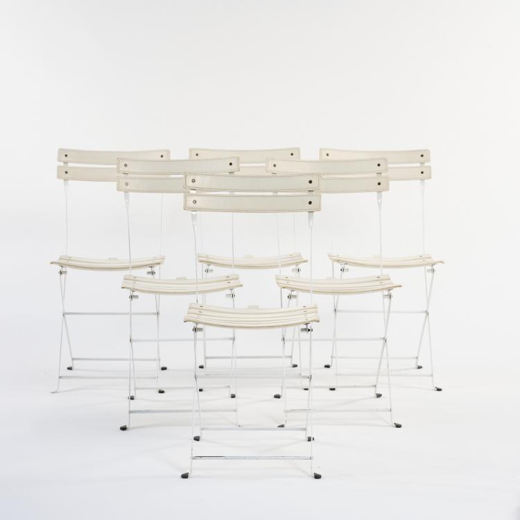 Bild 1 zu Objekt, Sechs Klappst&uuml;hle 'Celestina', 1978, Marco Zanuso, Zanotta, Nova Milanese, 167A 285