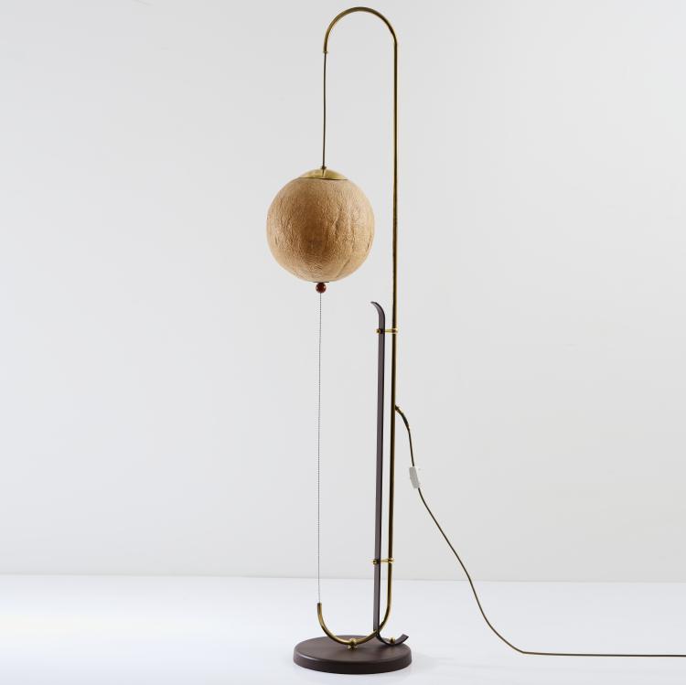 Bild 1 zu Objekt, Stehleuchte, 1928, Karl Trabert (zugeschrieben), Schanzenbach & Co., Frankfurt, 166A 51