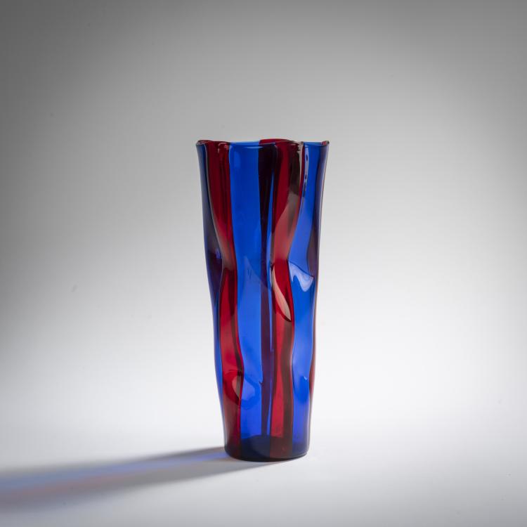 Bild 1 zu Objekt, 'A fasce verticale' vase, c. 1950, Fulvio Bianconi, Venini & C., Murano, 167C 654