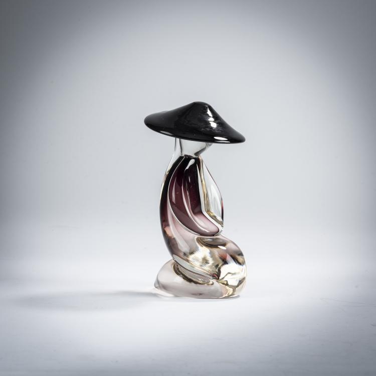 Hauptbild zu Objekt, 'Kneeling Figurine' glass object, 1960s, Renato Anatra, Murano, Vetri, 167B 405