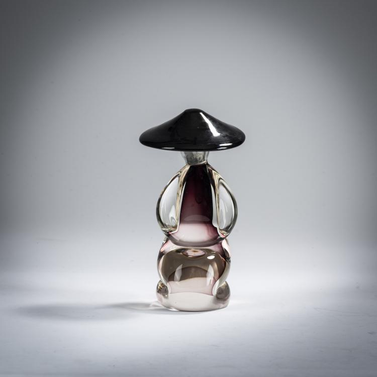Bild 1 zu Objekt, 'Kneeling Figurine' glass object, 1960s, Renato Anatra, Murano, Vetri, 167B 405