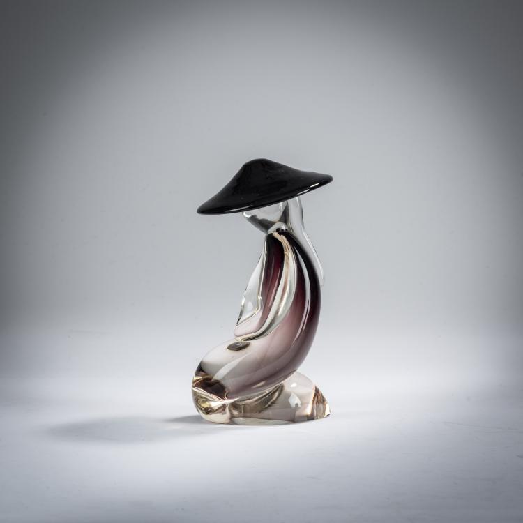Bild 2 zu Objekt, 'Kneeling Figurine' glass object, 1960s, Renato Anatra, Murano, Vetri, 167B 405