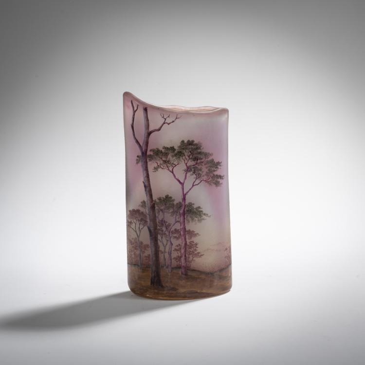 Hauptbild zu Objekt, Vase 'Paysage mauve', 1907, Daum Fr&egrave;res, Nancy, 168A 61