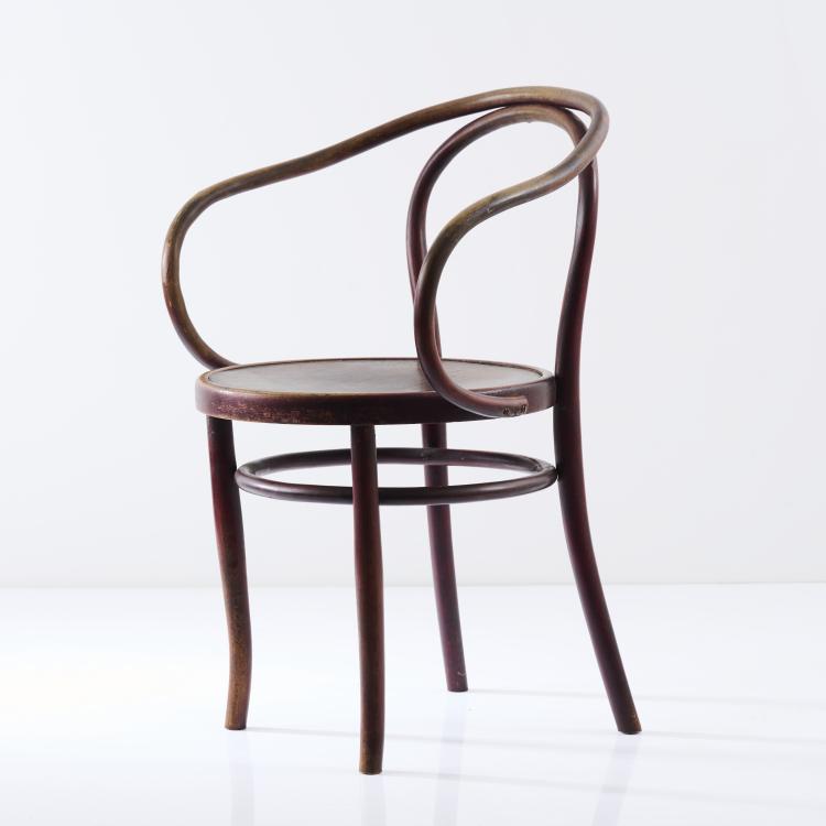 Hauptbild zu Objekt, Armlehnsessel '712' oder 'Corbusier Sessel', um 1902, Kohn, J. & J, Wien, 167B 328