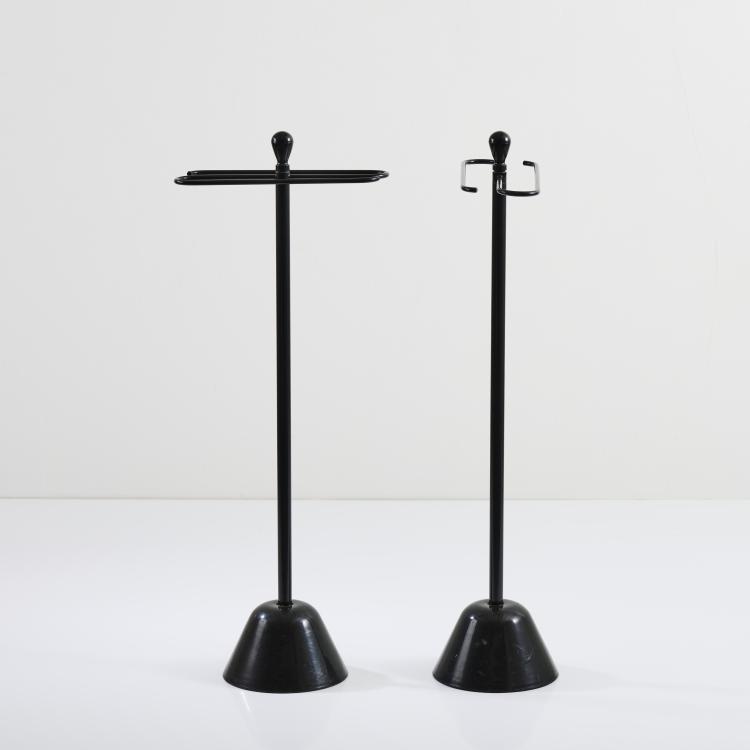 Hauptbild zu Objekt, Zwei Handtuchhalter 'Servietto', 1986, Achille Castiglioni, Zanotta, Mailand, 167A 301