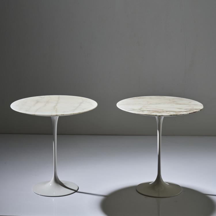 Hauptbild zu Objekt, Zwei Beistelltische 'Tulip' - '163F', 1957, Eero Saarinen, Knoll International, New York, 167B 496