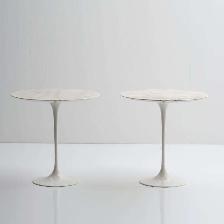 Bild 10 zu Objekt, Zwei Beistelltische 'Tulip' - '163F', 1957, Eero Saarinen, Knoll International, New York, 167B 496