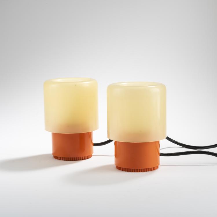 Hauptbild zu Objekt, Two 'Tic Tac' table lights, 1970, Giotto Stoppino, Kartell, Noviglio, 167A 234