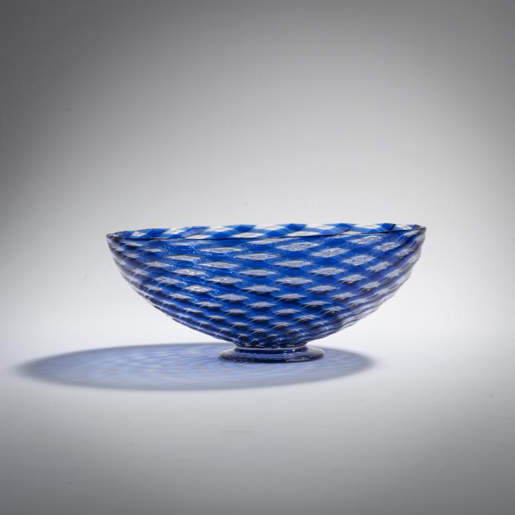 Hauptbild zu Objekt, 'A reticello' bowl, 1927, Carlo Scarpa, Cappellin, M.V.M., Murano, 167C 607